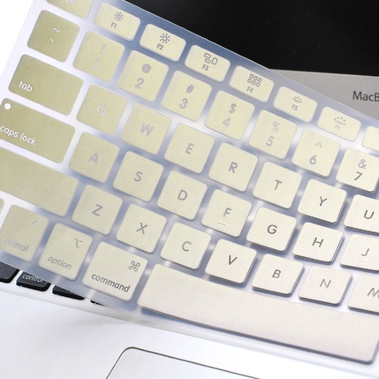 HRH Waterproof Silicone Hollow Cut Backlit Glow in the Dark Laptop Skin