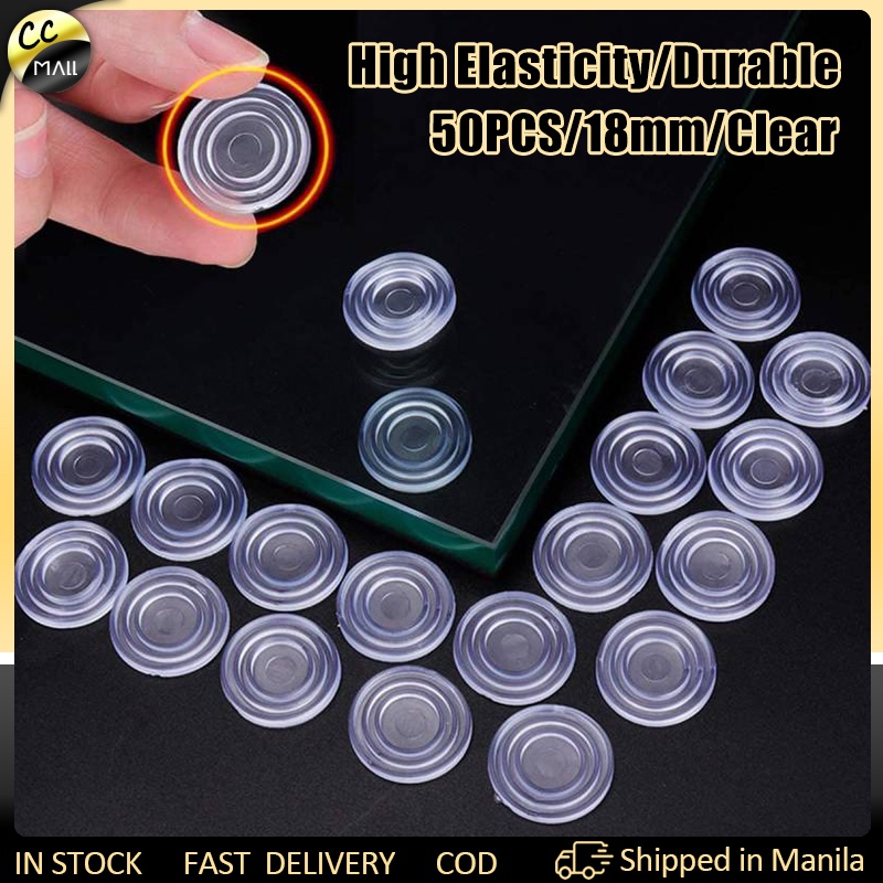 50PCS Glass Table Top Bumpers NoiseDampening & Buffering Easy to Peel