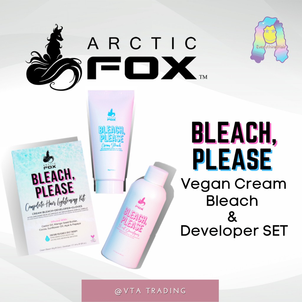 Arctic fox Bleach Please Vegan Cream Bleach & Developer SET Shopee Philippines