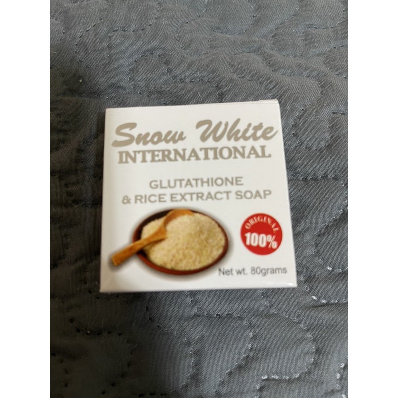 Snow White Intl Glutathione & Rice Extract Soap 80grams/100 grams