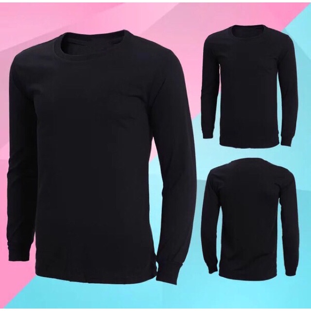 Plain Longsleeve for men women | Shopee Philippines