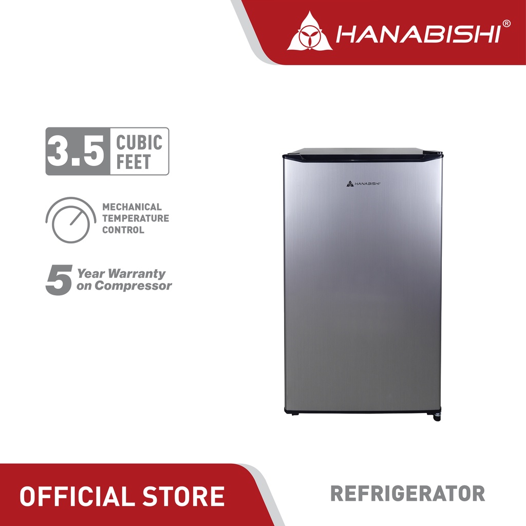 Hanabishi Single Door Refrigerator 3.5 cuft. HASREF35SS Shopee