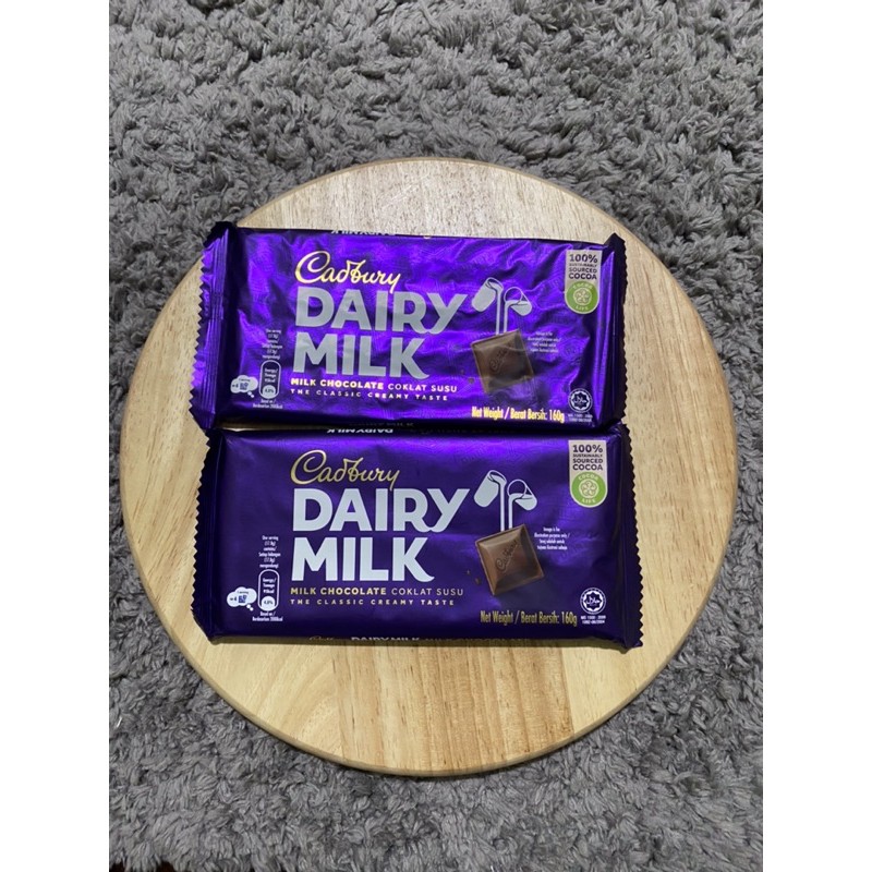 Cadbury Dairy Milk 160g (2022 expiry) Shopee Philippines