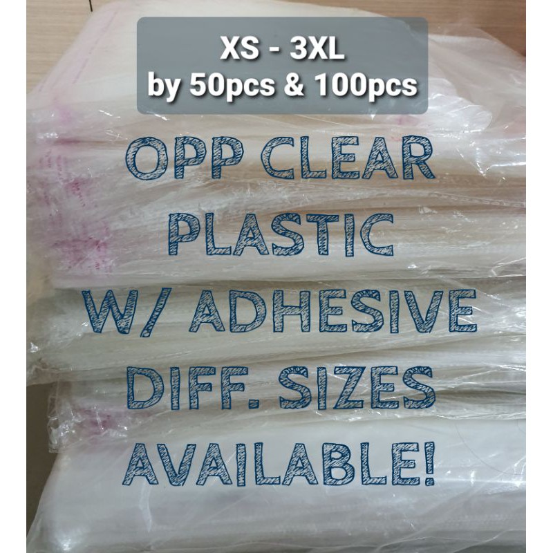 OPP clear plastic self adhesive opp plastics withair hole approximately