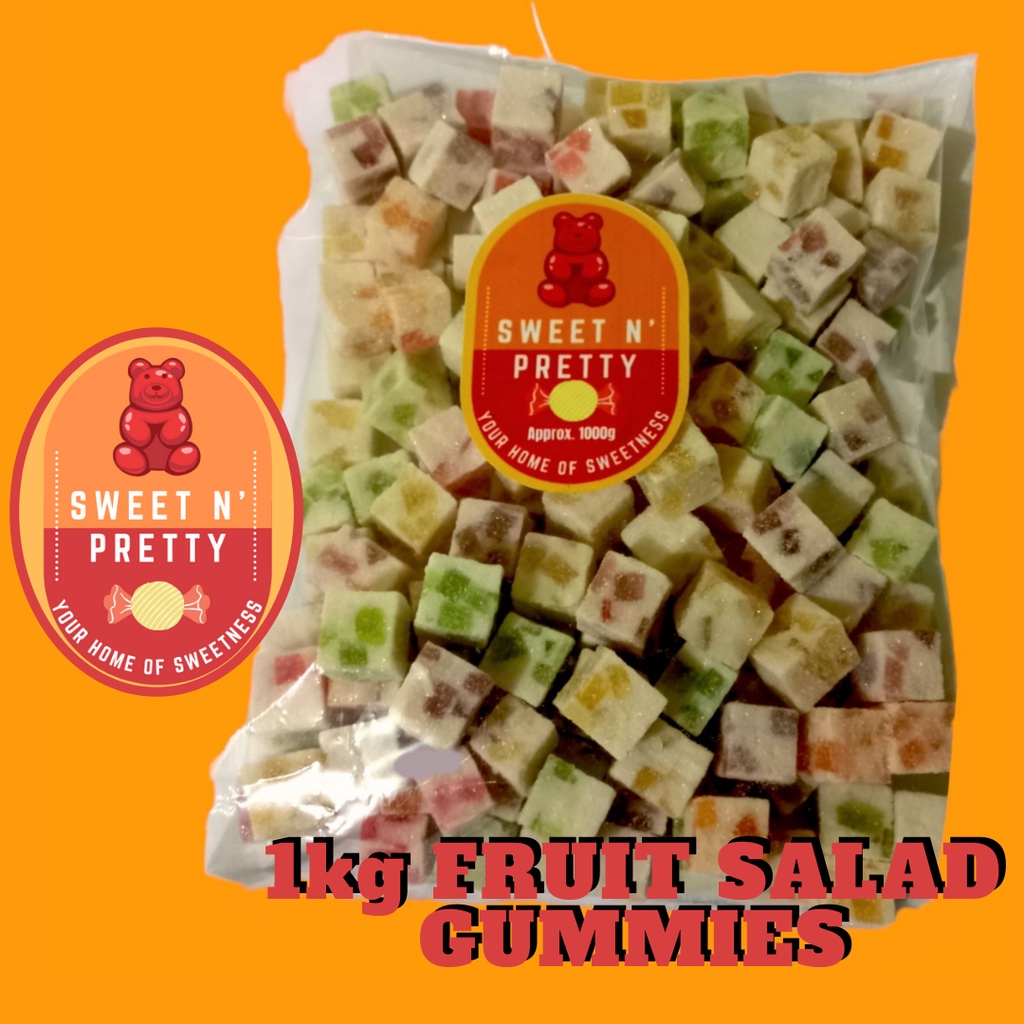 Sweet N' Pretty 1kg Fruit Salad Gummies Kutkutin & Gummies Regular