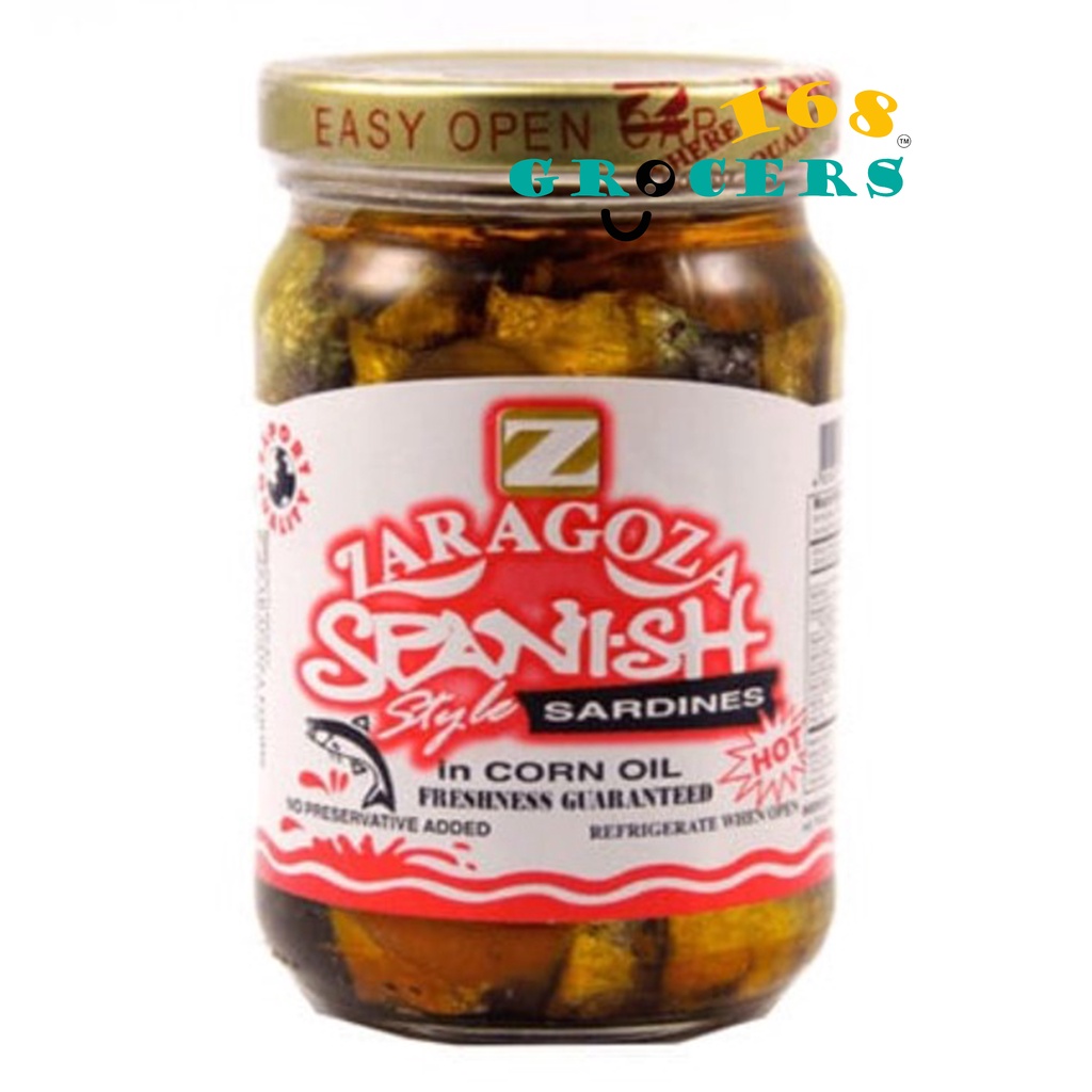 Zaragoza Bottled Spanish Style Sardines in Corn Oil (Hot/Spicy