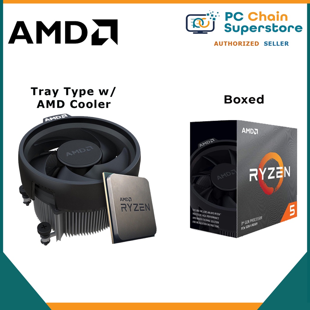 AMD Ryzen 5 3600 Boxed / Tray Type Processor with Wraith Stealth CPU