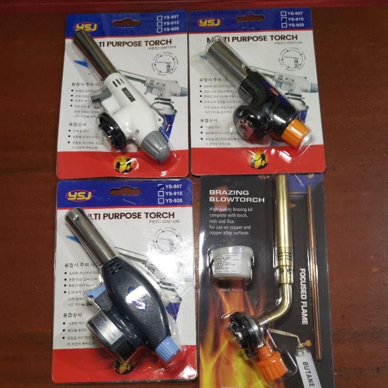 COD Gas blow flame gun butane auto ignition jet burner welding torch