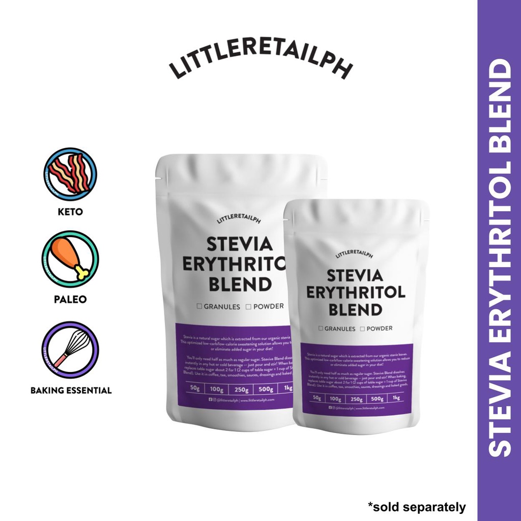 Stevia Erythritol Blend (Powder / Granules) Sugar Alternative Keto Low