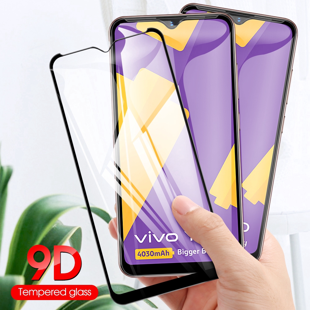 9D Full Covered Tempered Glass Vivo Y11 2019 Y31 Y20i Y20 Y19 Y17 Y12
