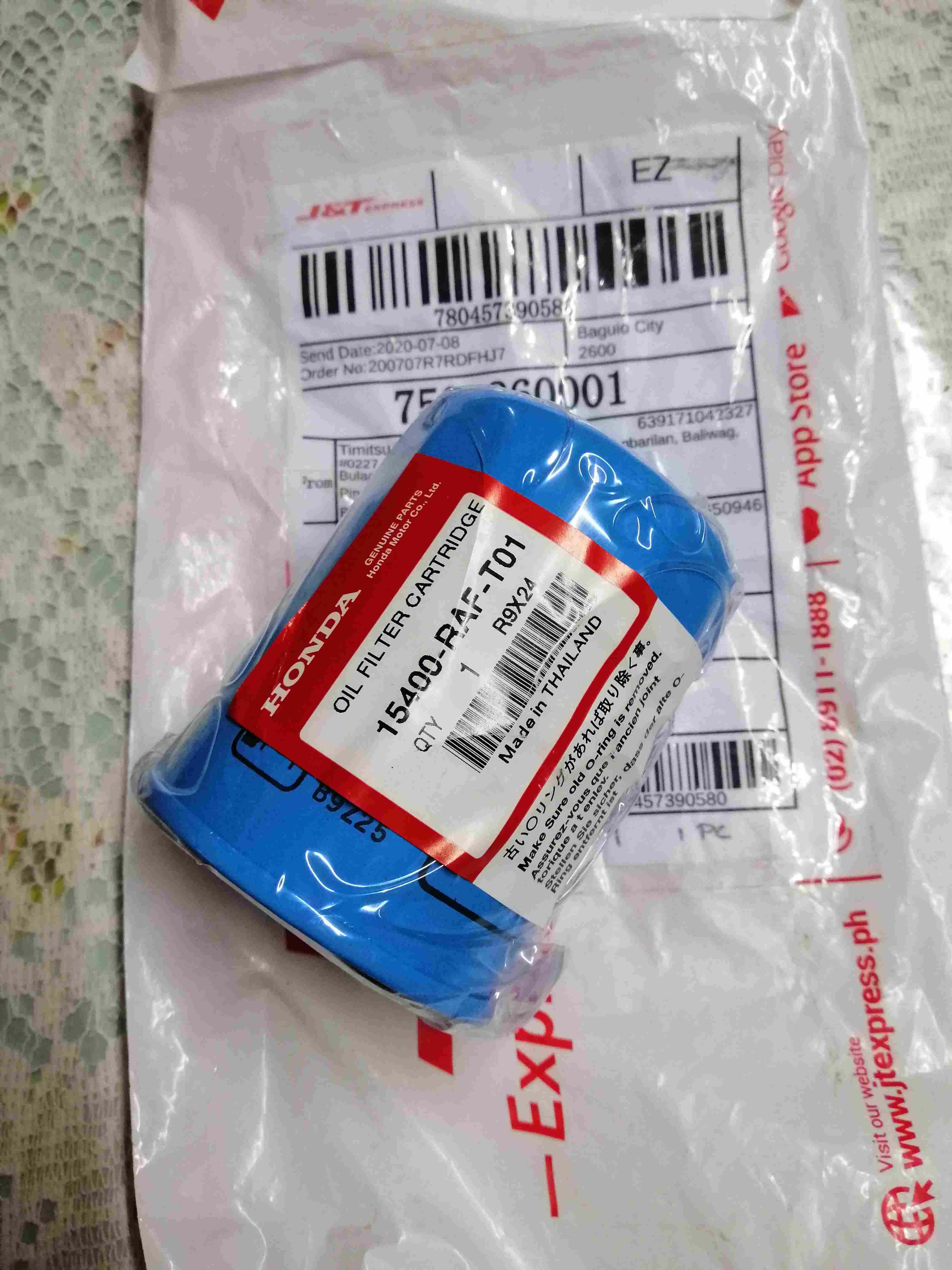ORIGINAL HONDA OIL FILTER FOR HONDA CITY,CIVIC,JAZZ,CRV PART NO. 15400