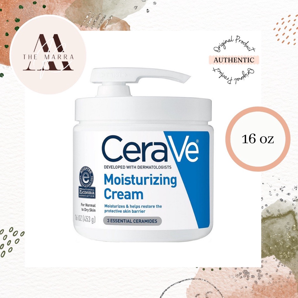 Cerave Moisturizing Cream Pump 16oz Shopee Philippines
