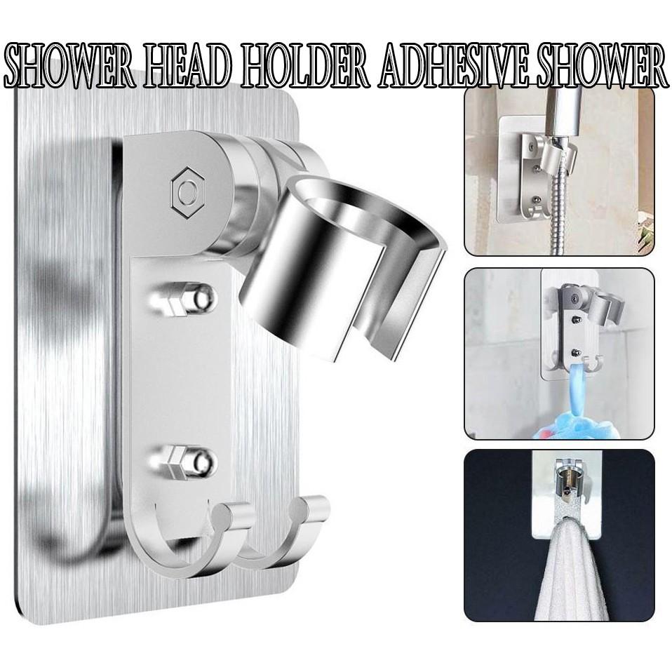 Adjustable Shower Head Holder Adhesive Shower Mounting Brackets