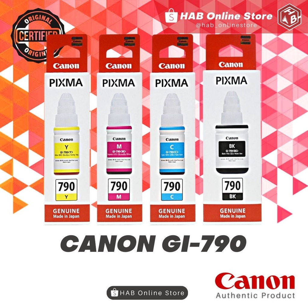 100 Original Canon Gi790 Ink Bottle for G1010 G2010 G3010 G4010 G1000