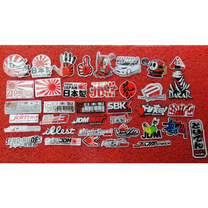 Jdm Sticker Vinyl Laminated JDM Japan Inspired Shopee Philippines