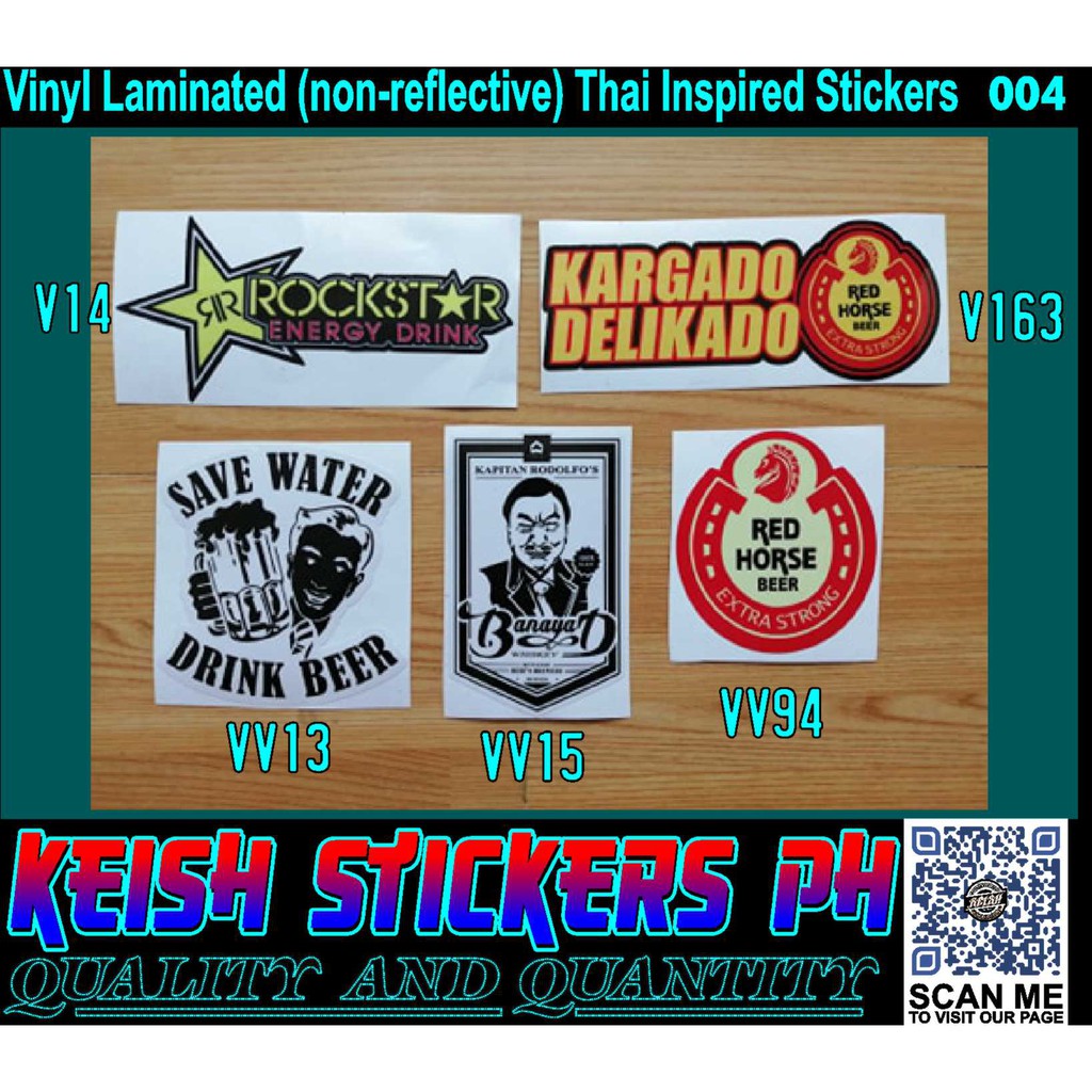 Vinyl Laminated Stickers 004 Shopee Philippines