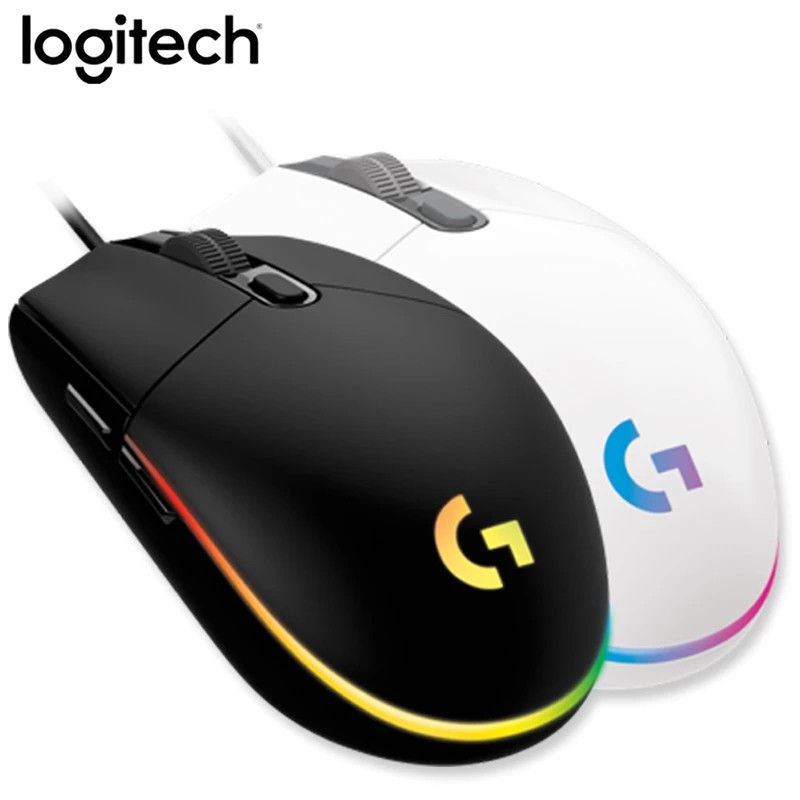 Logitech G102 secondgeneration black, white, blue Lighsync RGB 6