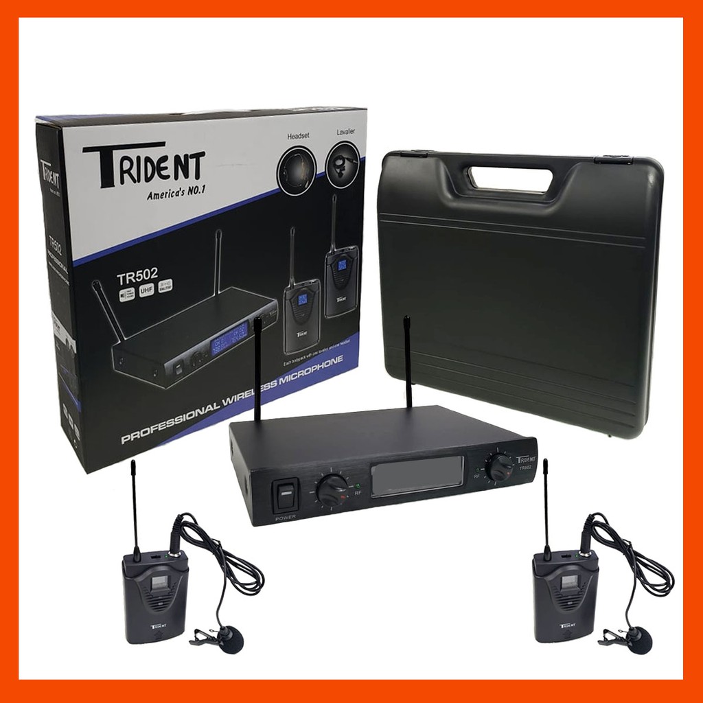 ORIGINAL TR502 Trident Wireless Microphone / Lapel Wireless Shopee Philippines