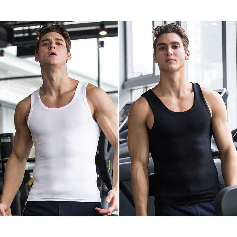 Sleveless bodyfit GYM Plain Tank Top Sando Wear undershirt mens clothing Shopee Philippines