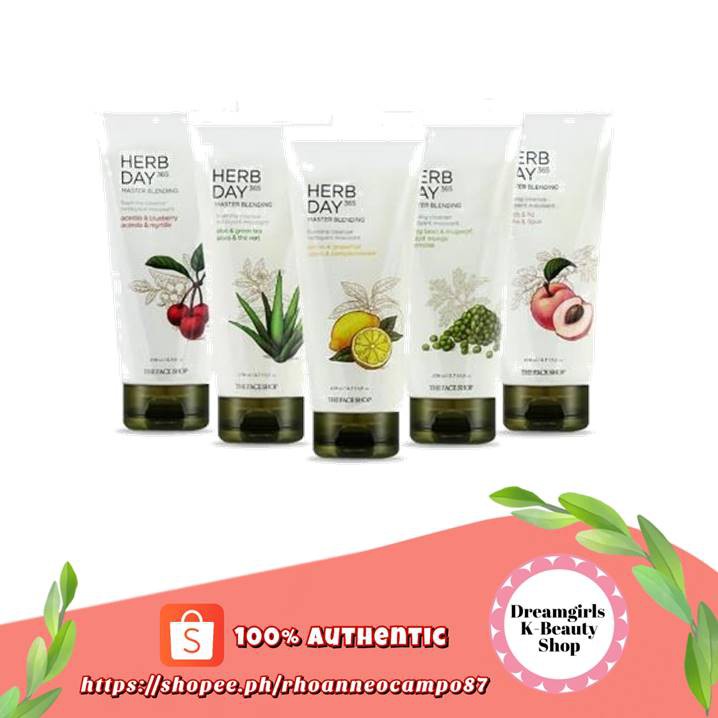 THE FACE SHOP Herb Day 365 Foaming Cleanser 170ml Shopee Philippines