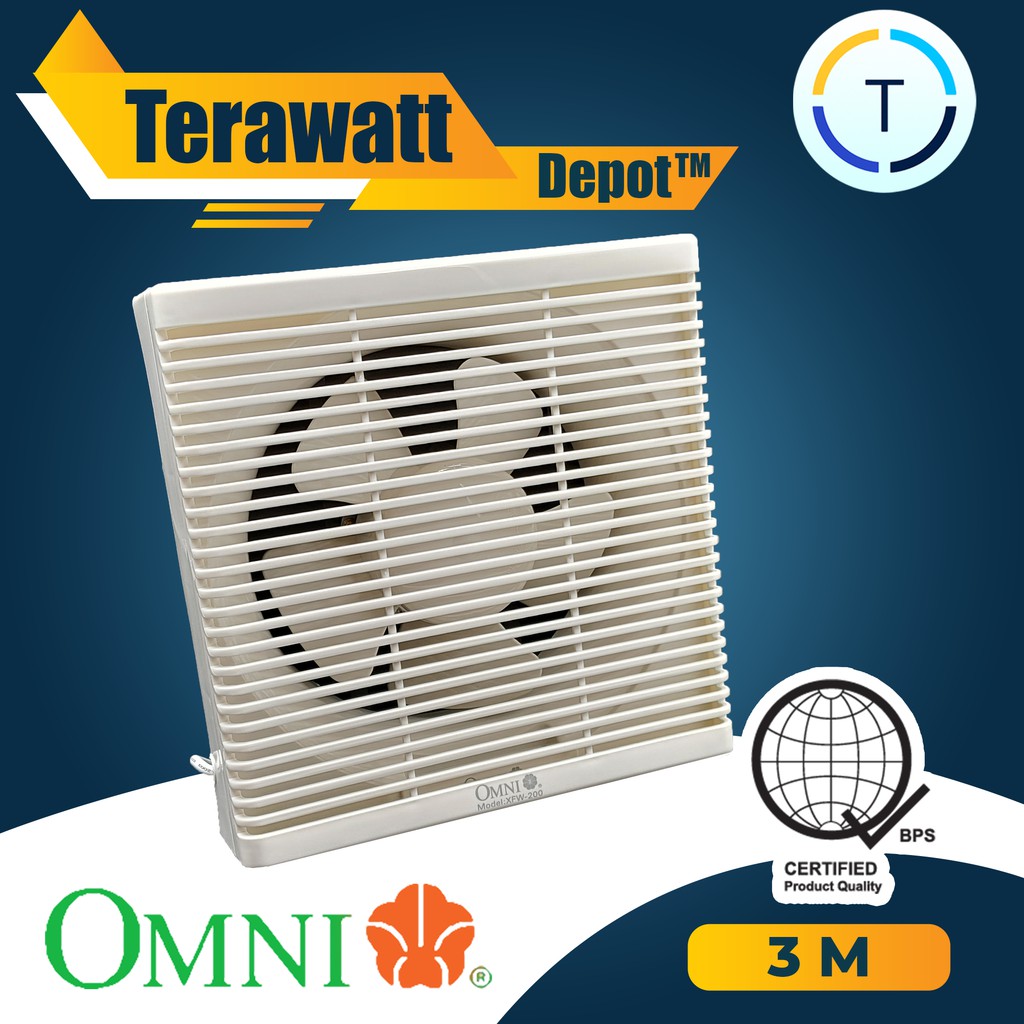 Omni Exhaust Fan Wall Mounted 8inch (XFW200) Shopee Philippines