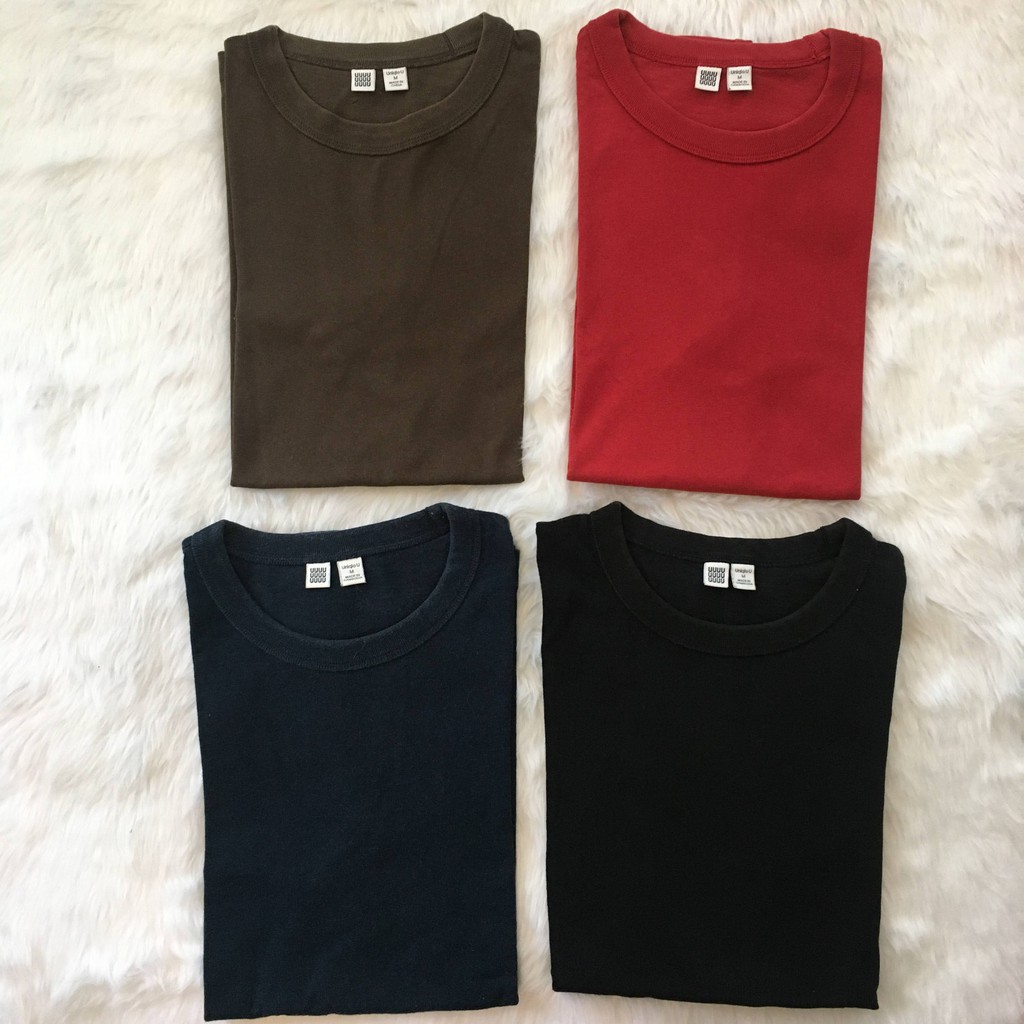 Preloved Uniqlo Regular Fit Basic Tee Shopee Philippines