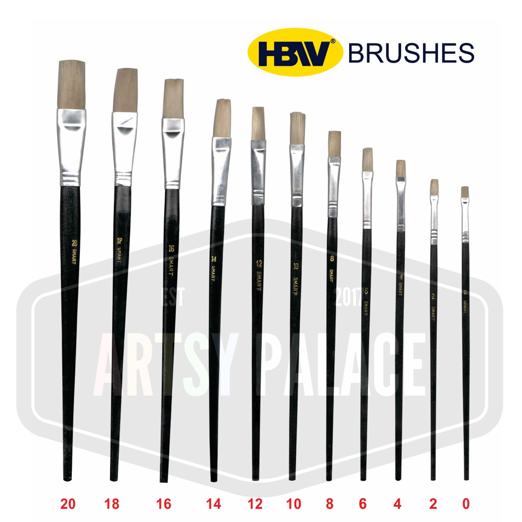 HBW Artist Brush Flat [per piece] Shopee Philippines