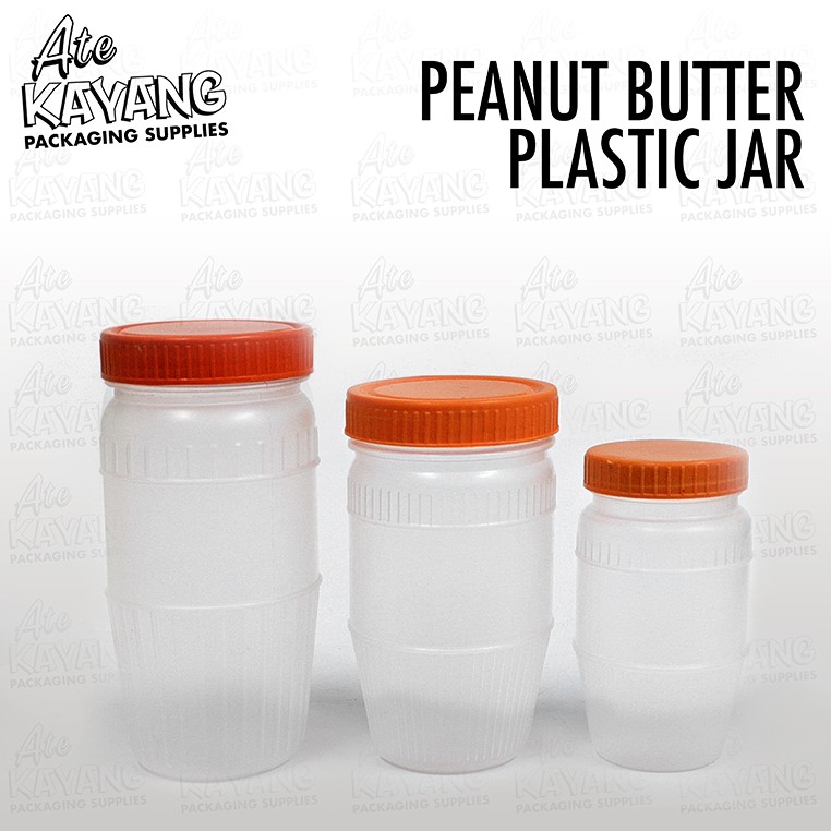 Peanut butter Container, Plastic Jar (Large, Medium, Small) Shopee