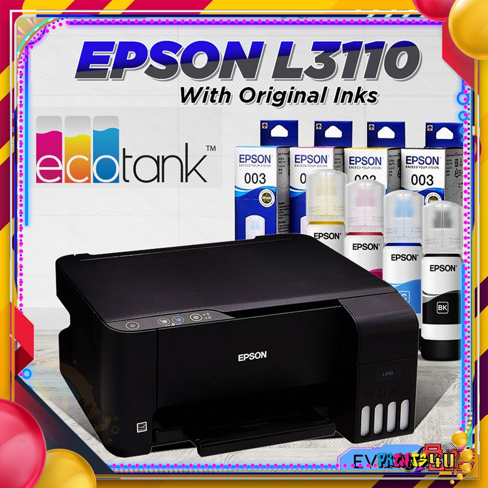 EPSON L3110 3in1 COLORED PRINTER (with original ink