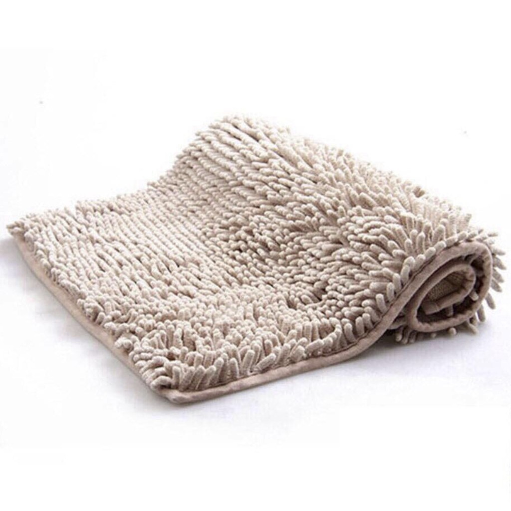 Microfiber Chenille Bathmat Bathroom Machine Wash Bathmat Shopee