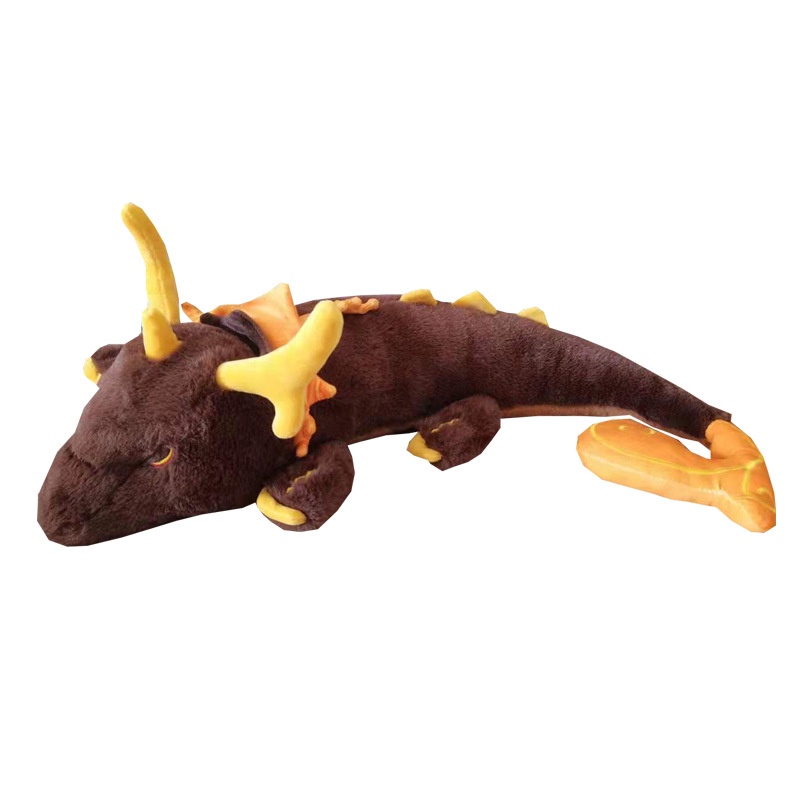 70cm Genshin Impact Plush Doll Zhongli Dragon Shaped Stuffed Toys Creative Cartoon Kids Birthday