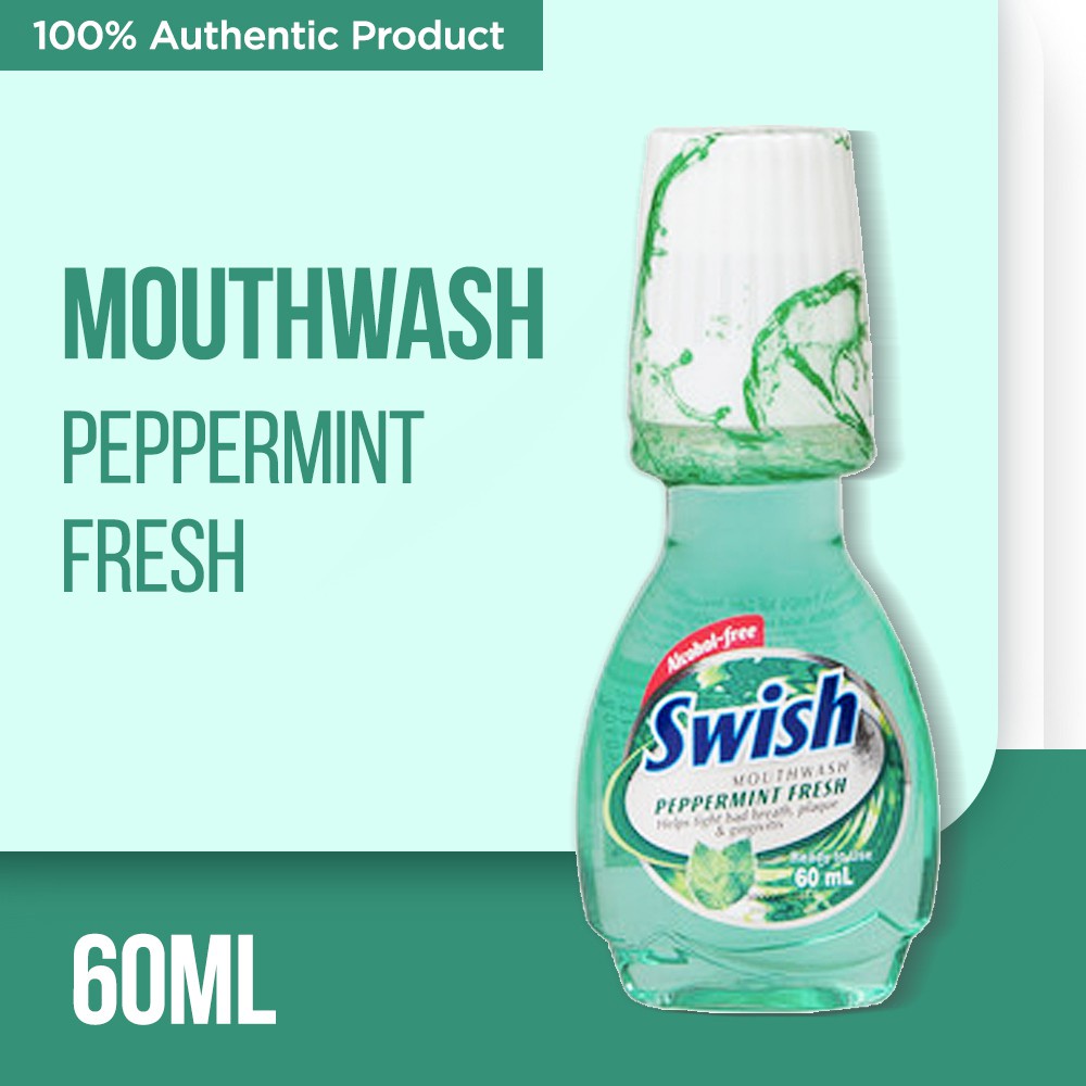 Swish Mouthwash Peppermint Fresh 60 mL Shopee Philippines