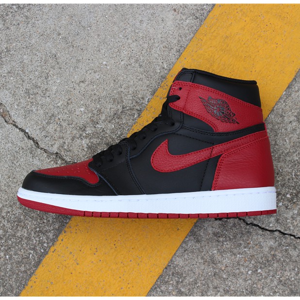 AIR JORDAN 1 RETRO Basketball Shoes FOR MEN Black/Red Inspired Shopee