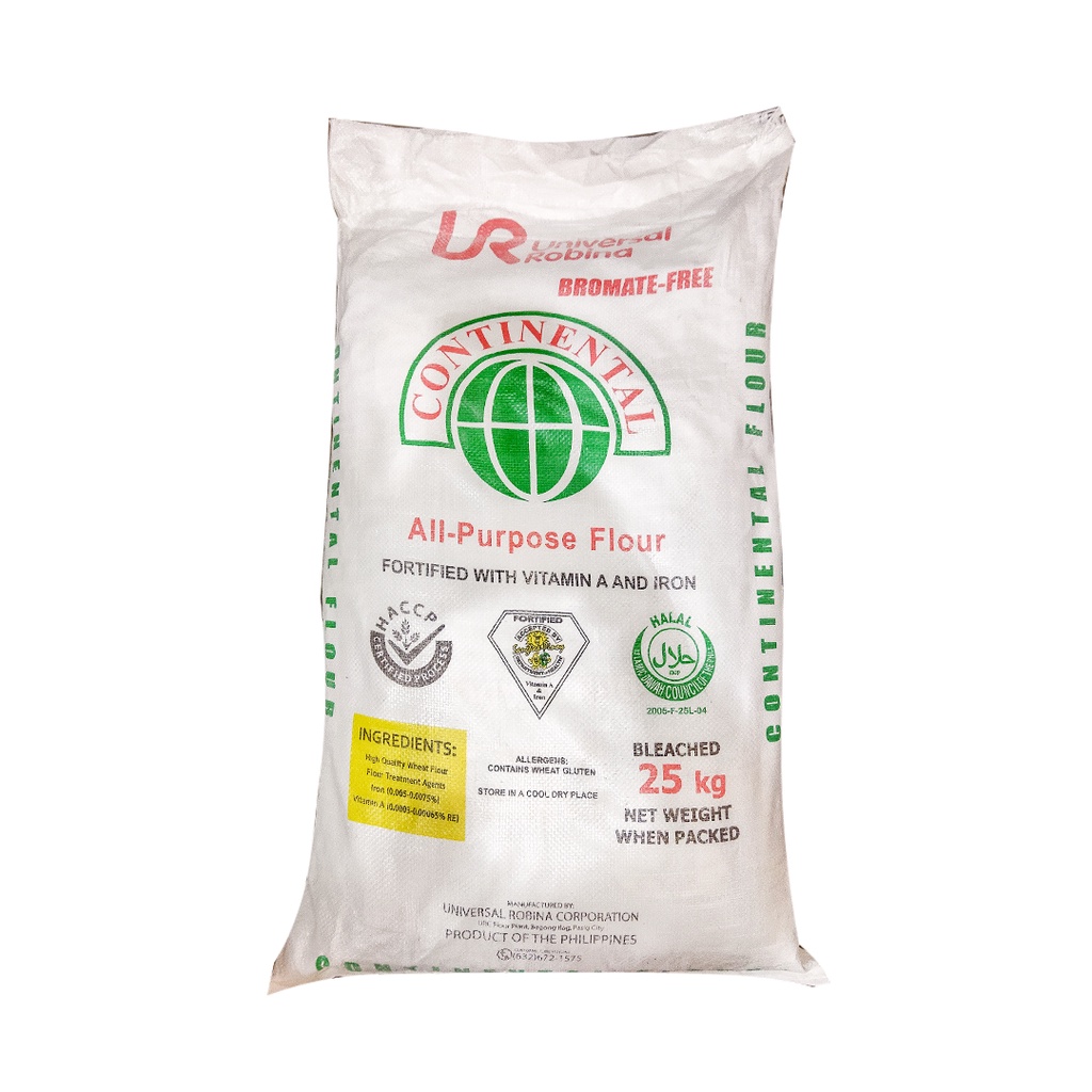 URC Continental All Purpose Flour 25kg Bromate Free (Nationwide