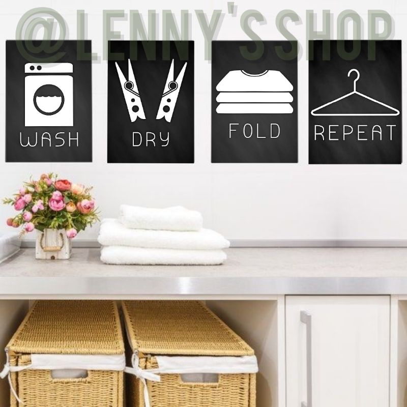 LAUNDRY DESIGN NEW AFFORDABLE HOME WALL DECOR Shopee Philippines