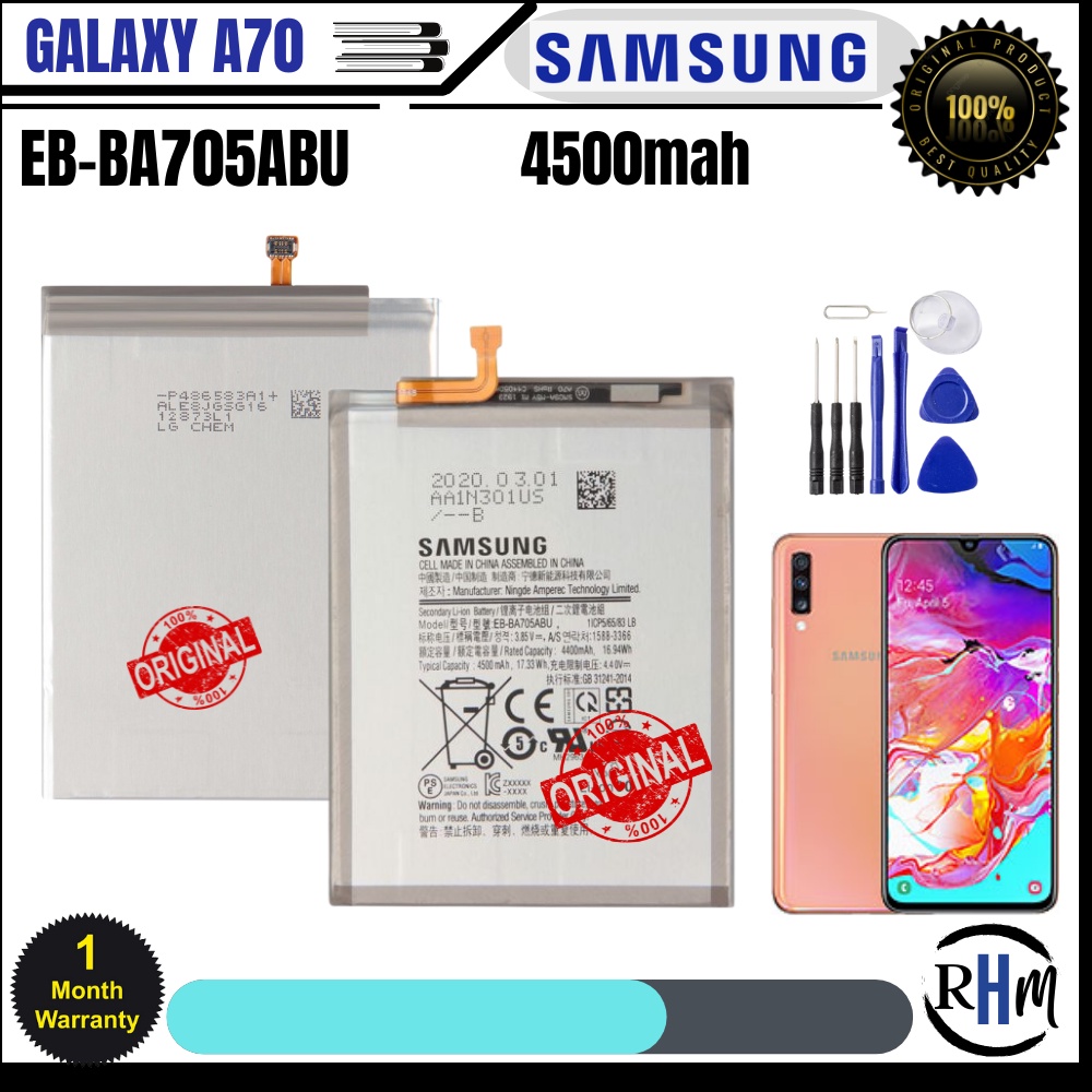 Samsung Galaxy A70 (SMA705F) Battery, Model EBBA705ABU 4500mAh