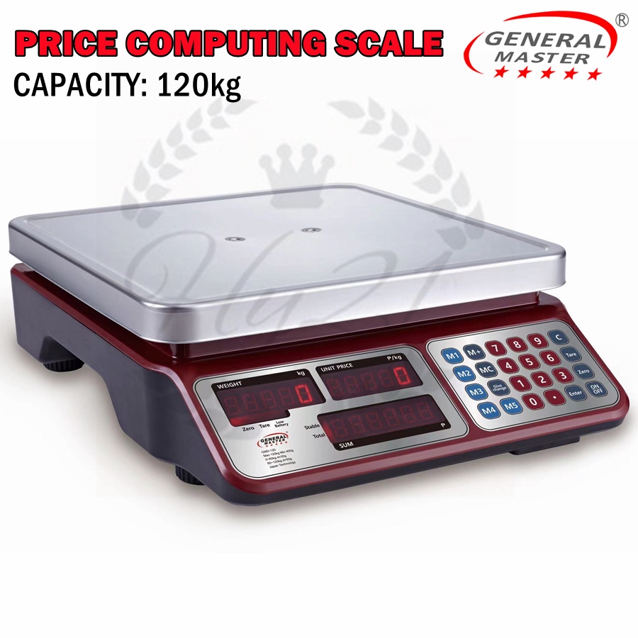 General Master 120kg Price Computing Scale Weighing Scale Digital Scale
