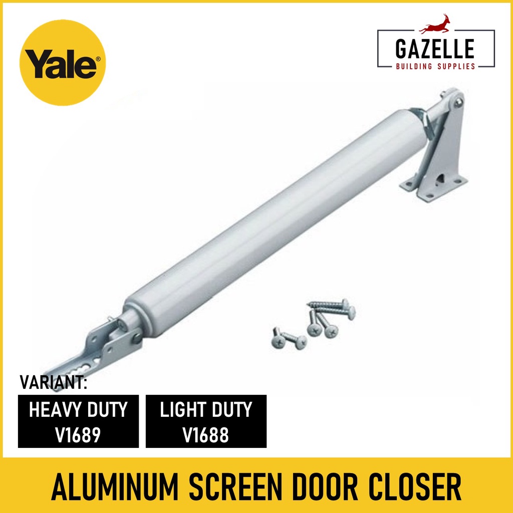 Yale Aluminum Screen Door Closer Heavy Duty V1689 / V1688 Shopee