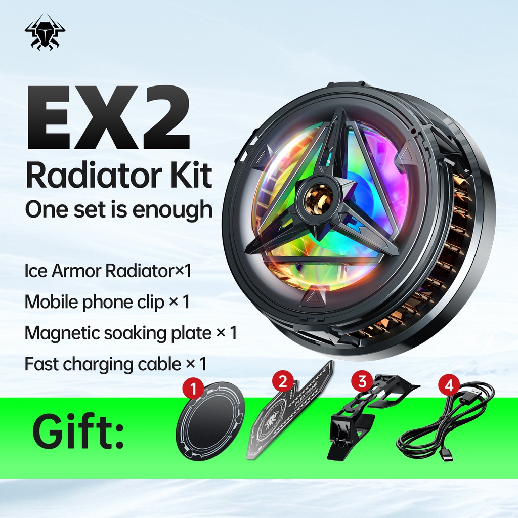 PLEXTONE HeatSink EX2 Mobile Phone Gaming Radiator Cooling Fan