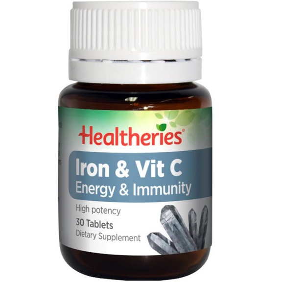 Healtheries Elemental Iron and Vitamin C, 30 tablets [Energy and