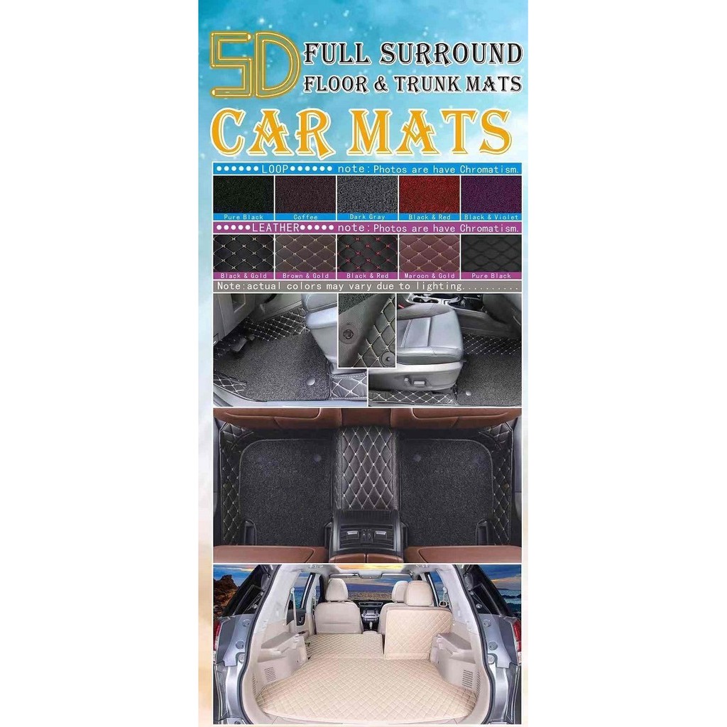 BIG SALE !!! 5D Car Mats for HONDA CITY 20182019Car matting Car Floor