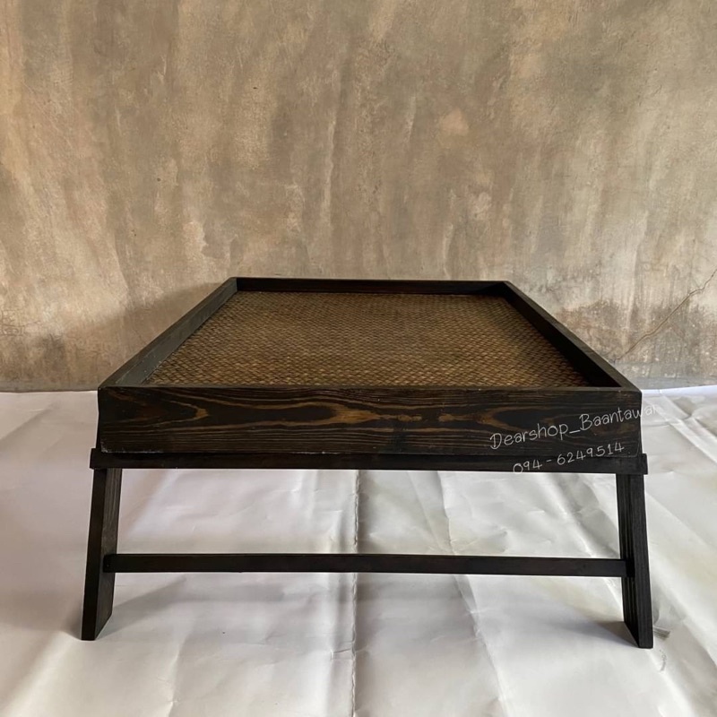 Japanese folding table, Japanese table, tray table (easy to carry, easy to use) width 46 x