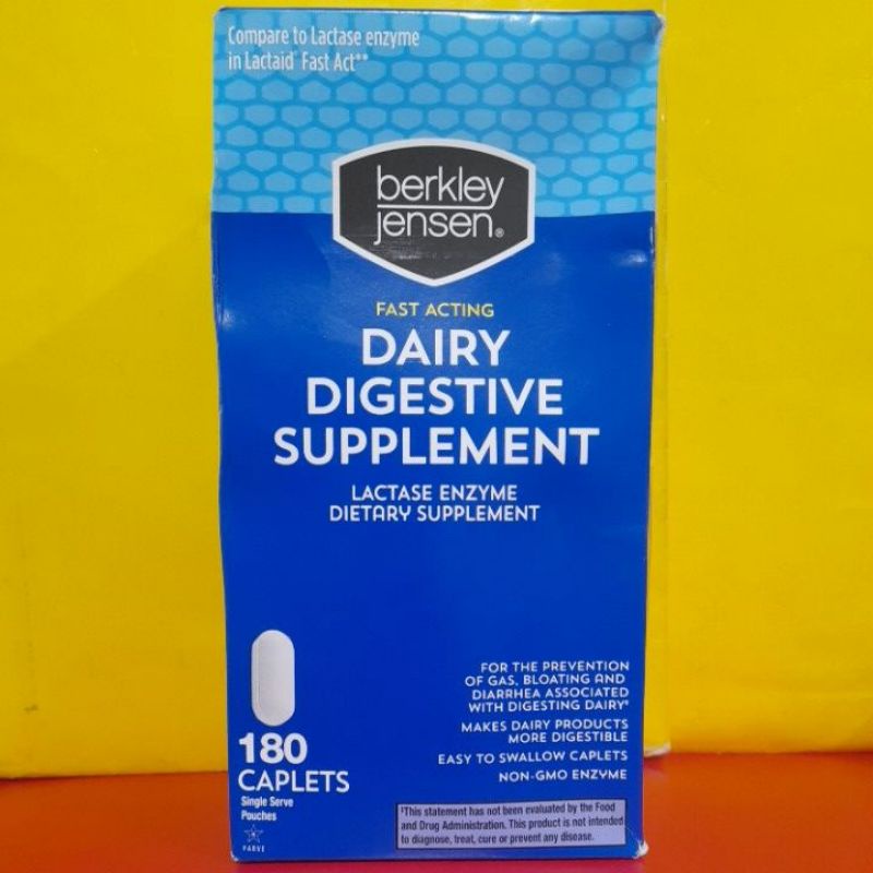 Lactase Enzyme Fast Acting Dairy Digestive Supplement 180 Caplets Shopee Philippines