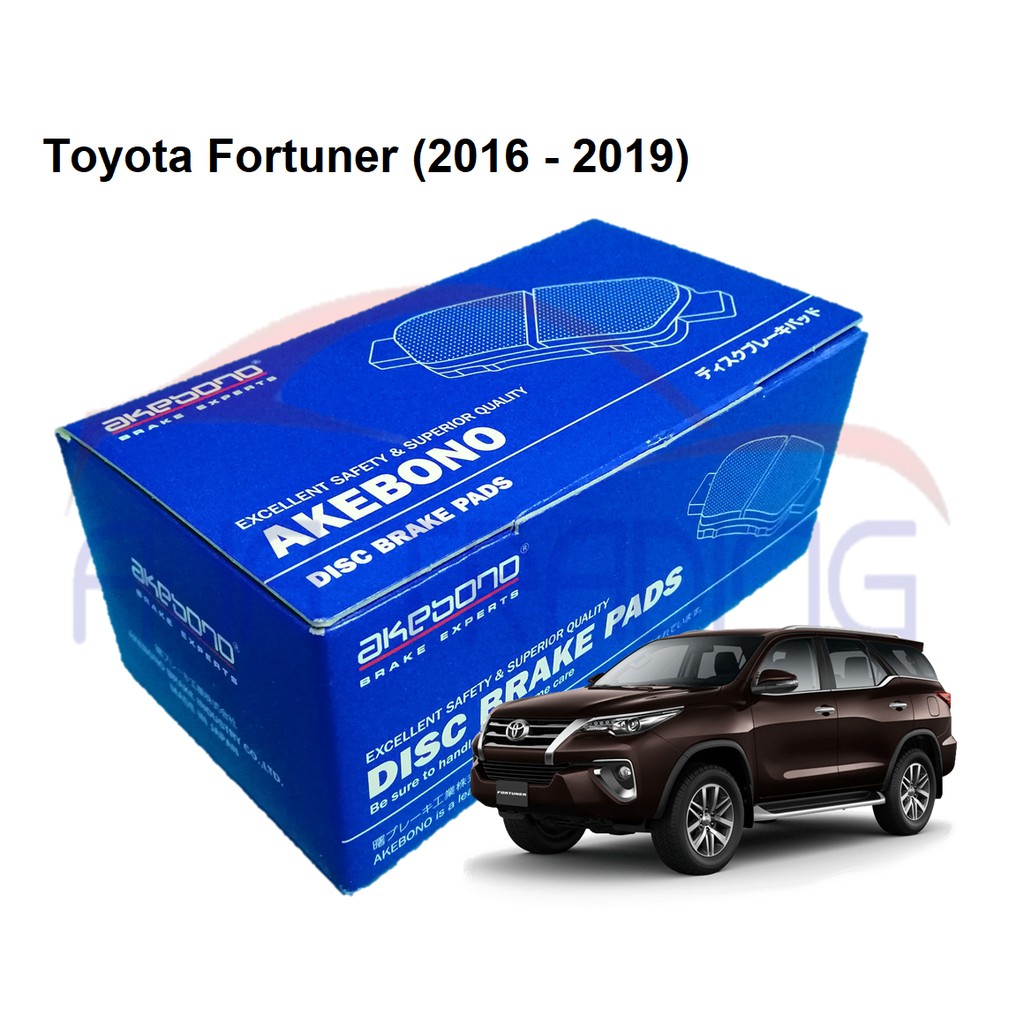 Genuine Akebono Rear Brake Pads for Toyota Fortuner (2016 2019