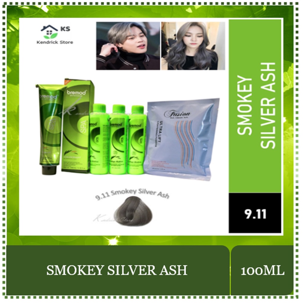 Bremod Hair Color Package (Smokey Silver Ash 9.11) Beauty Hair Care