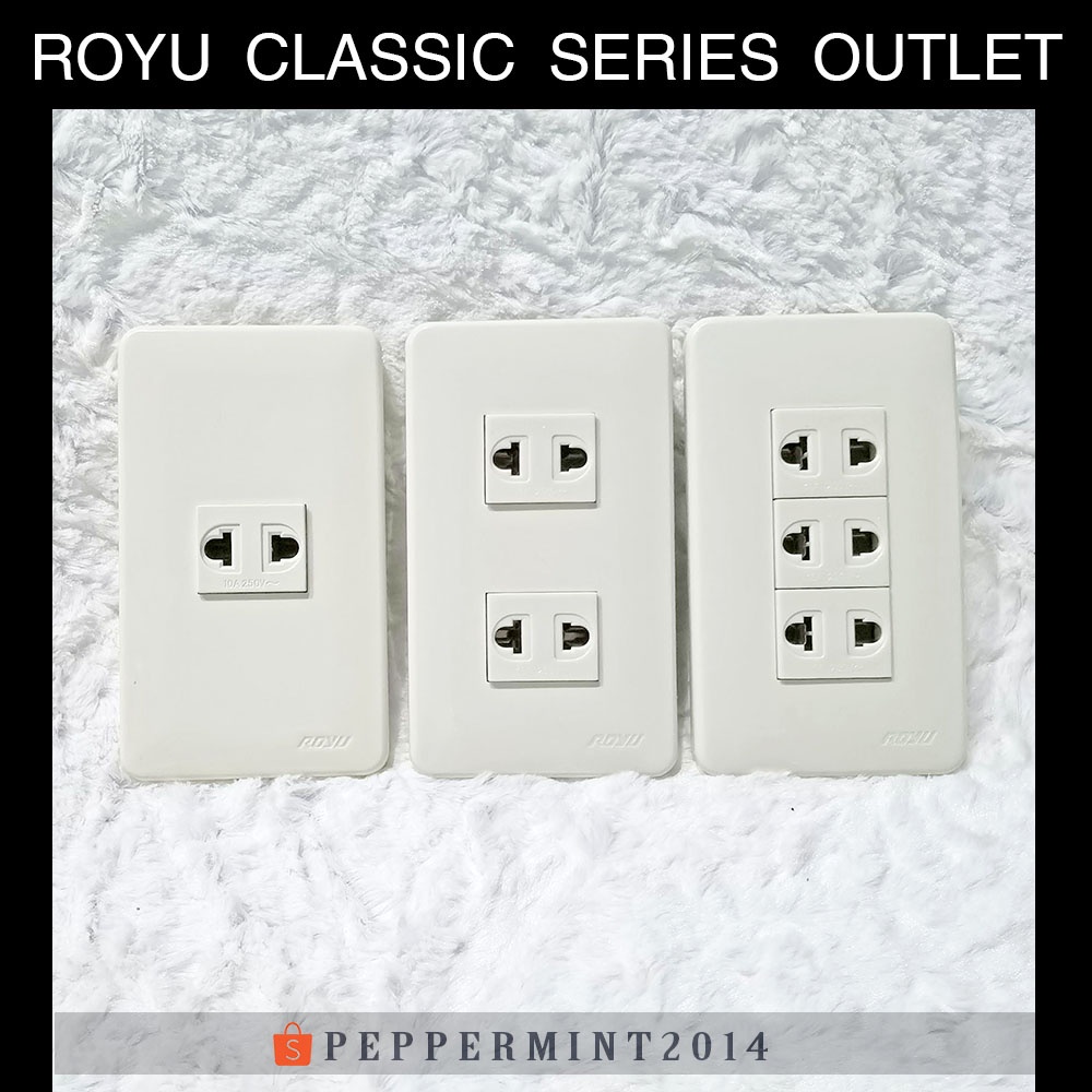Royu Classic Series Outlet Set 1 2 3 gang WH111 WH113 WH115 Wiring