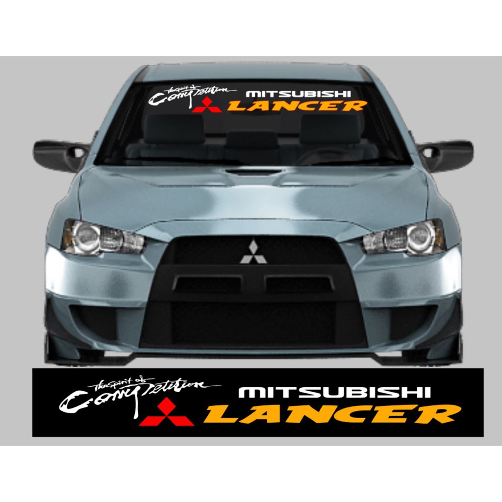 Mitsubishi Lancer Windshield Decal Sticker Shopee Philippines