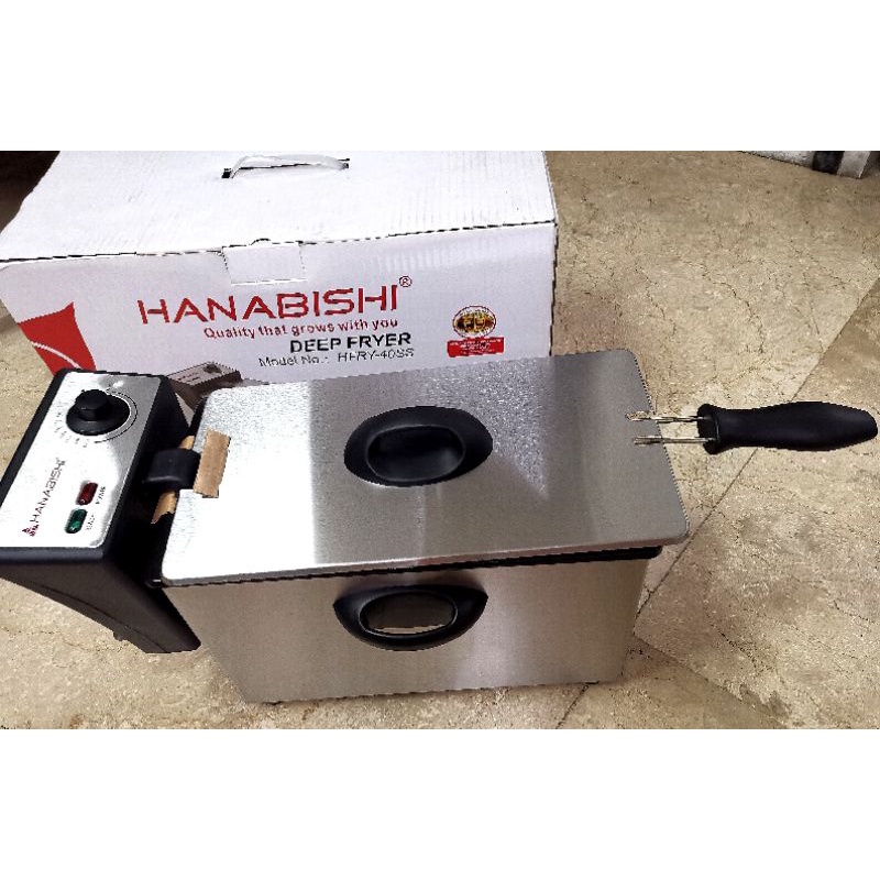 HANABISHI HFRY40SS DEEP FRYER 4LCapacity Shopee Philippines
