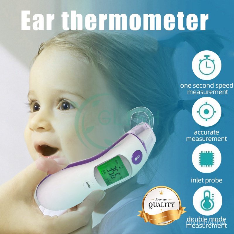 Multifunctional Ears Thermometer Baby Adult NonContact Digital