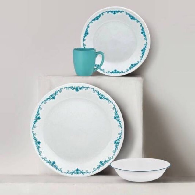 Corelle 6pcs Garden Lace 10.25" Dinner Plate Free Shipping Shopee